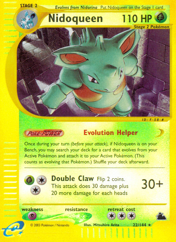 E-Series Skyridge Nidoqueen #22/144 reverse holo
